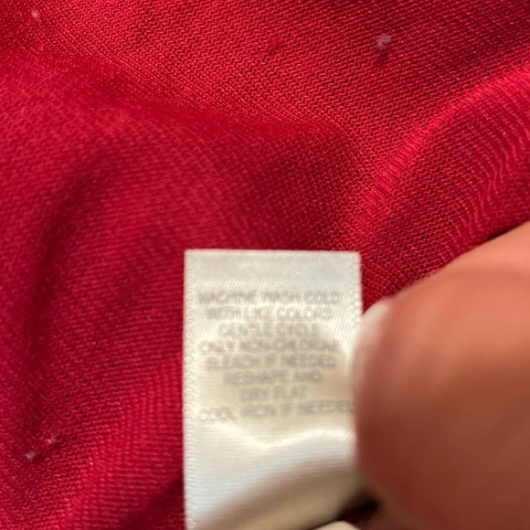 J. Jill Deep Red Lace Long Sleeve Button Front Cardigan. Size Women;'s Medium - Picture 12 of 12